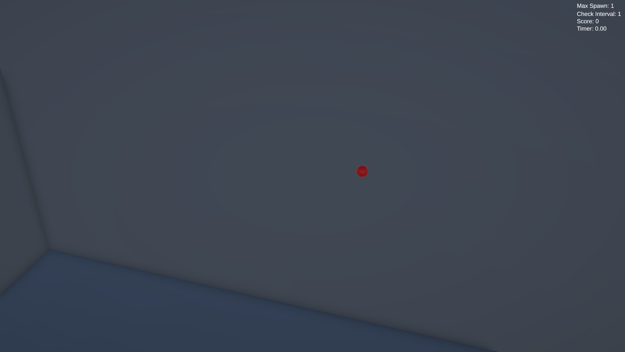 Early audio localization prototype with single target object in a test room.