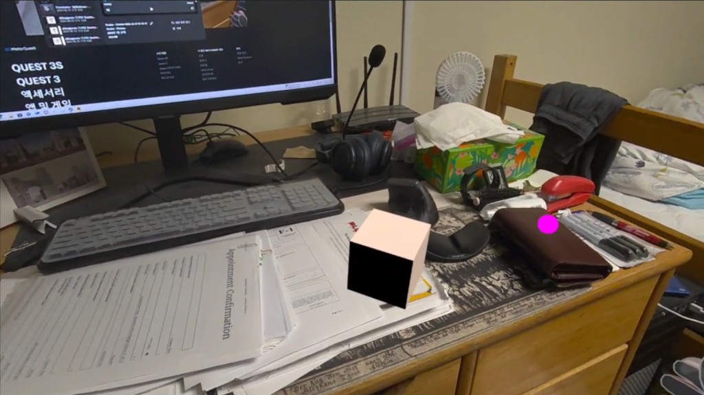 Prototype1: testing virtual objects that interact with flies.